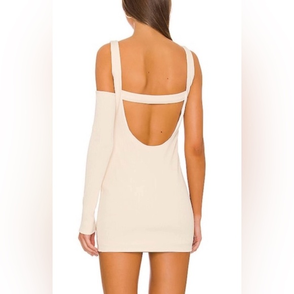 NWT Revolve Not Yours to Keep Cream Bodycon Mini Dress - Size Small - Picture 6 of 6